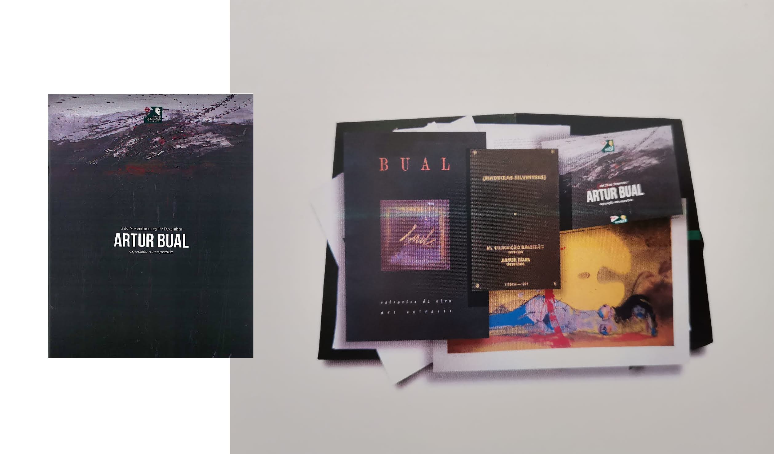 Catálogo especial da exposição retrospetiva de Artur Bual, patente na Casa da Liberdade – Mário Cesariny e na Perve Galeria, de 2 de novembro a 23 de dezembro de 2015.